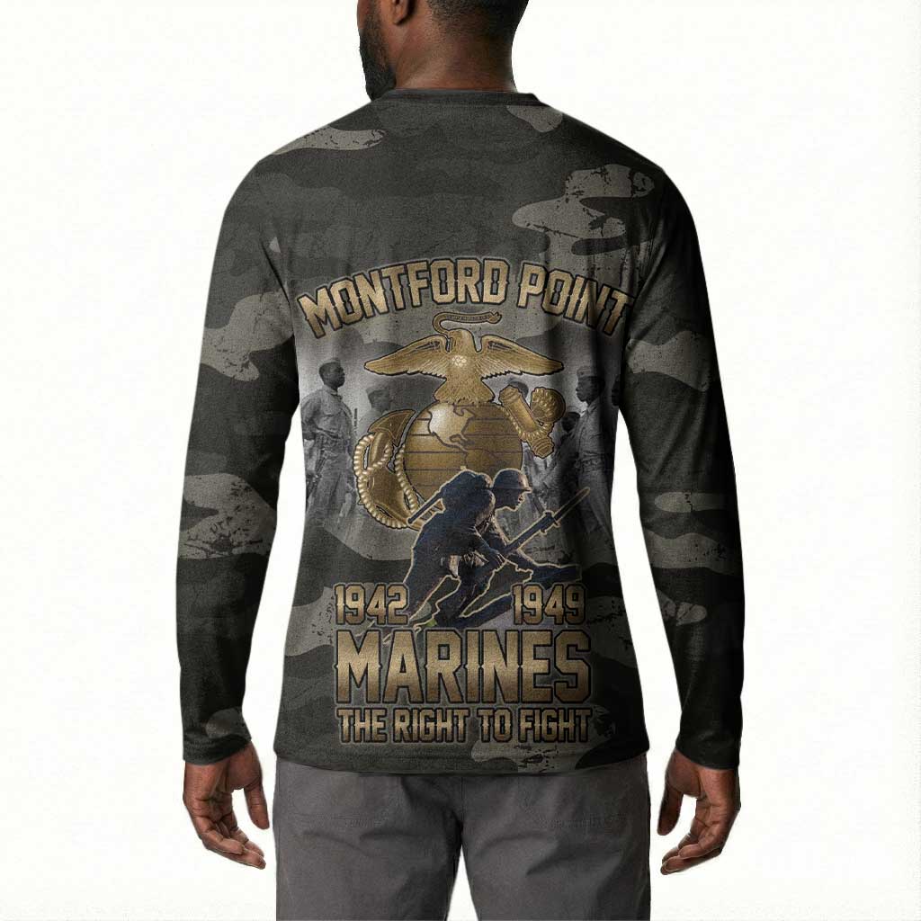 Montford Point Marines 1942-1949 Button Sweatshirt The Right to Fight Legacy Tribute