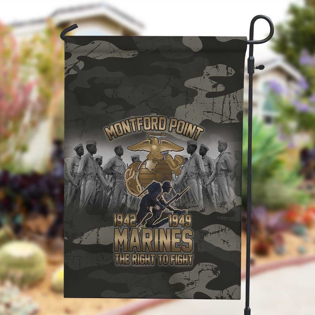 Montford Point Marines 1942-1949 Garden Flag The Right to Fight Legacy Tribute