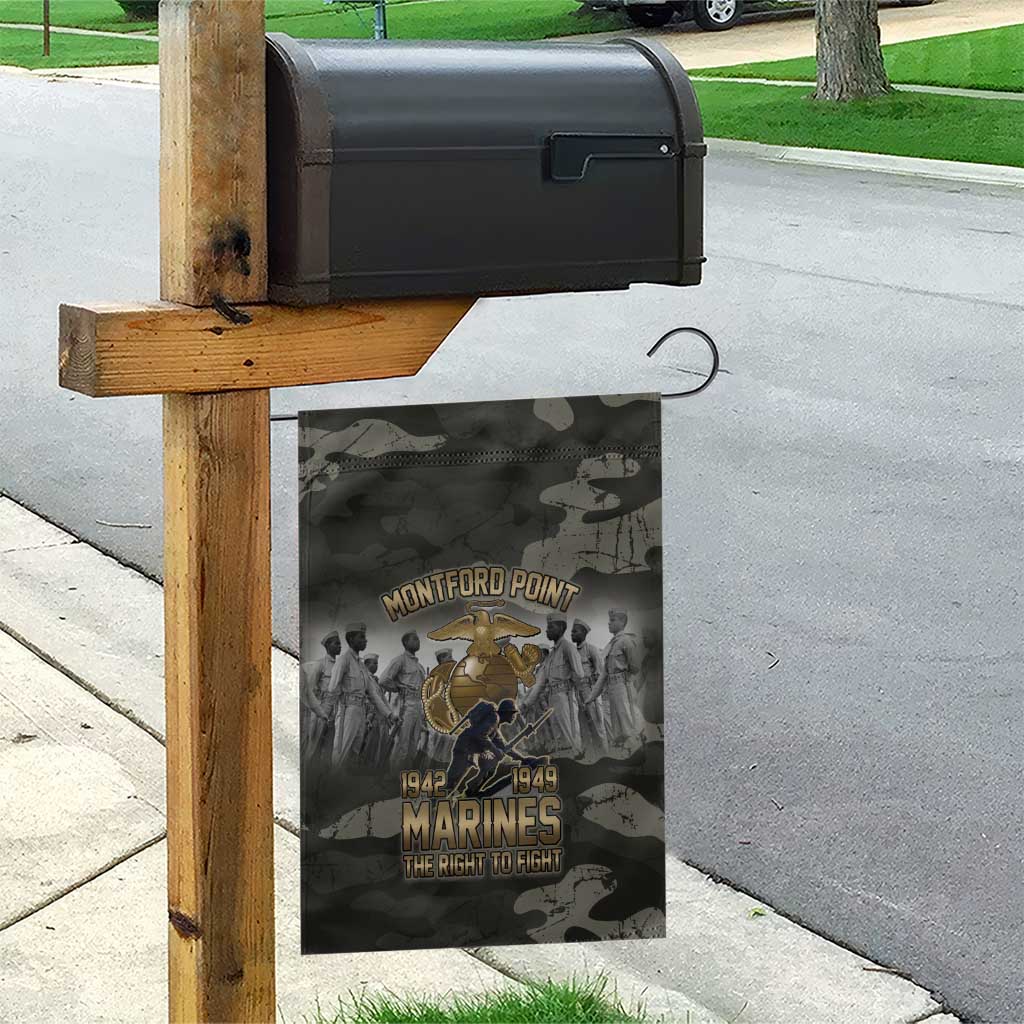 Montford Point Marines 1942-1949 Garden Flag The Right to Fight Legacy Tribute