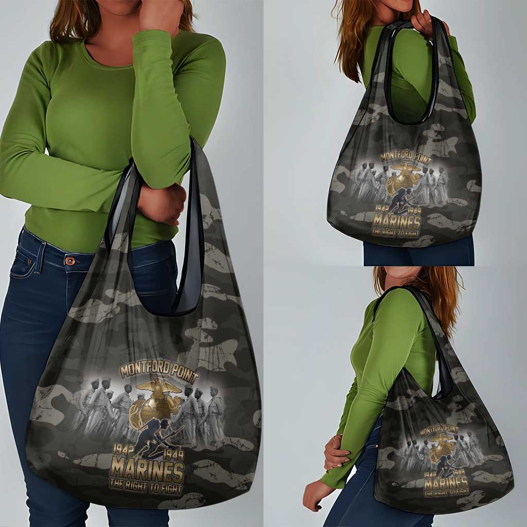 Montford Point Marines 1942-1949 Grocery Bag The Right to Fight Legacy Tribute