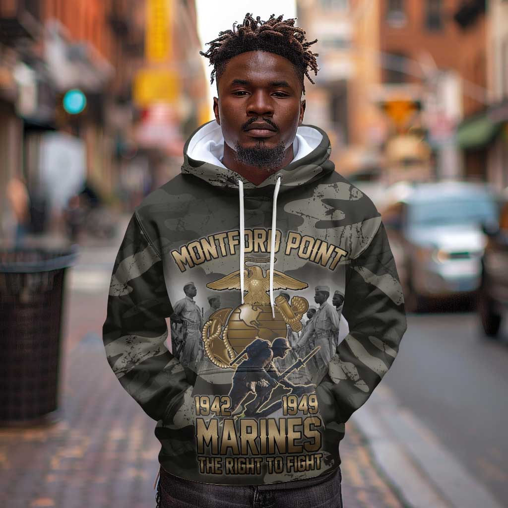 Montford Point Marines 1942-1949 Hoodie The Right to Fight Legacy Tribute