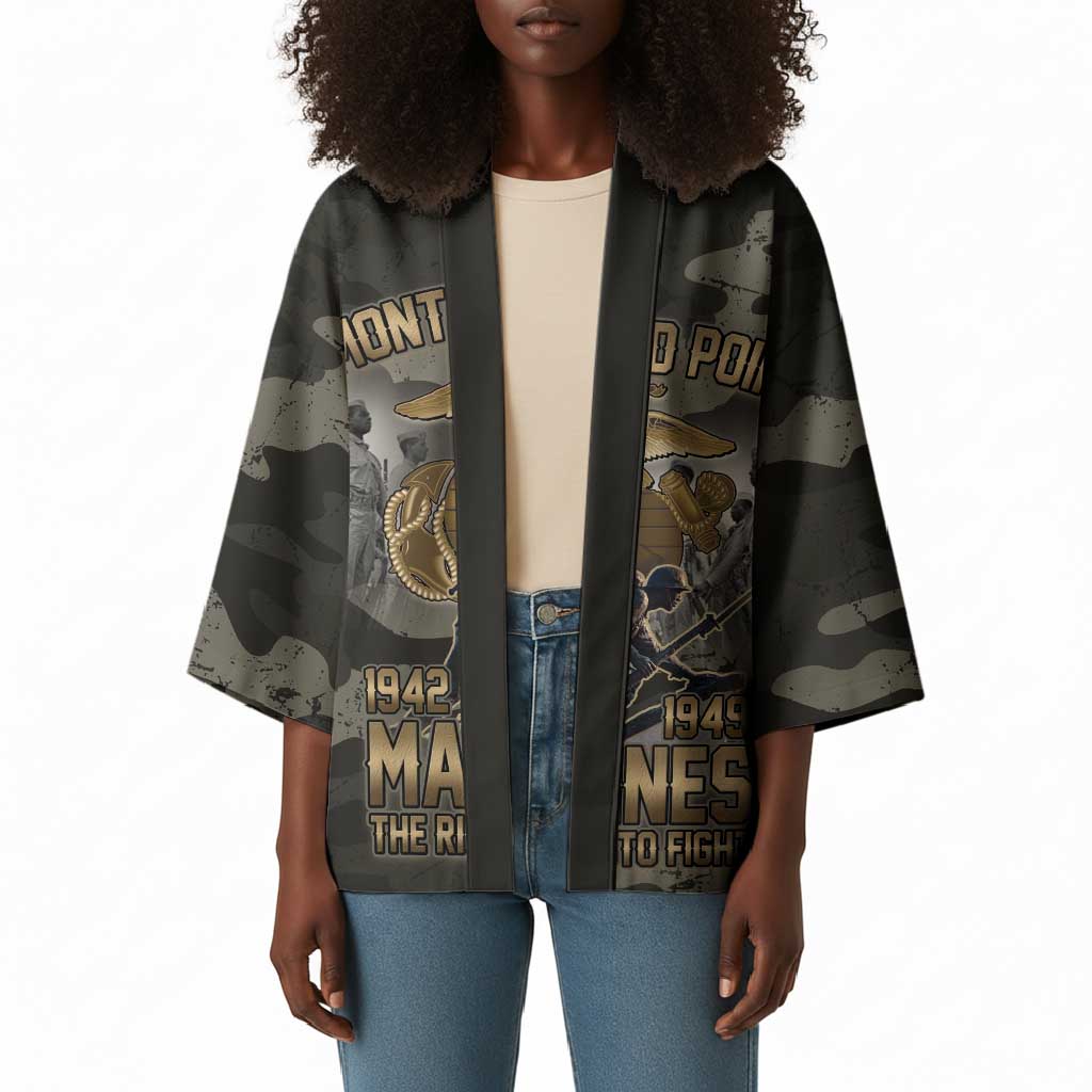 Montford Point Marines 1942-1949 Kimono The Right to Fight Legacy Tribute