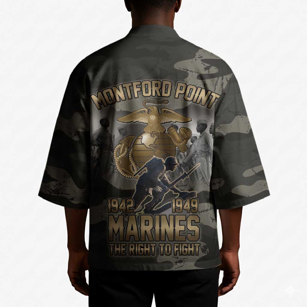 Montford Point Marines 1942-1949 Kimono The Right to Fight Legacy Tribute