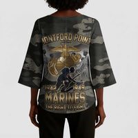 Montford Point Marines 1942-1949 Kimono Sleeve Blouse The Right to Fight Legacy Tribute