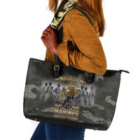 Montford Point Marines 1942-1949 Leather Tote Bag The Right to Fight Legacy Tribute