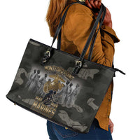 Montford Point Marines 1942-1949 Leather Tote Bag The Right to Fight Legacy Tribute