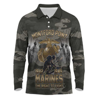 Montford Point Marines 1942-1949 Long Sleeve Polo Shirt The Right to Fight Legacy Tribute