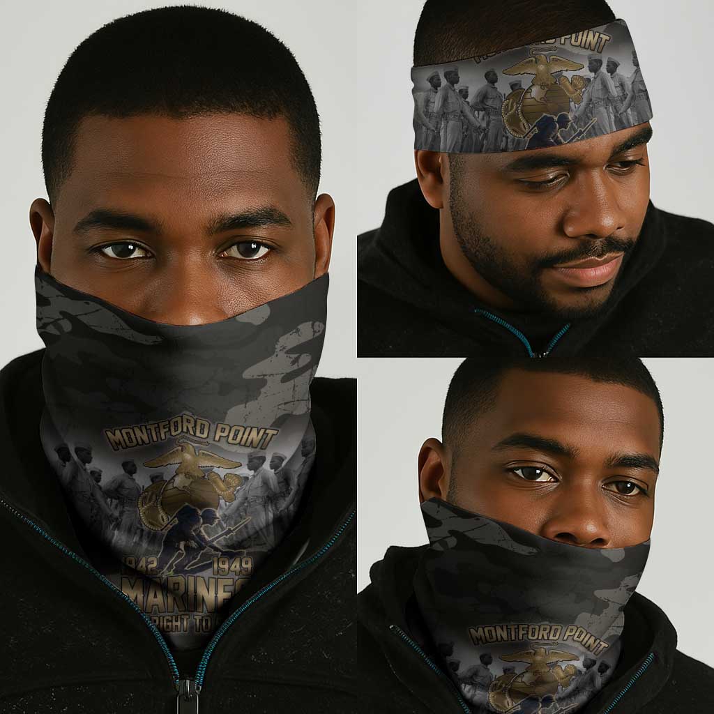 Montford Point Marines 1942-1949 Neck Gaiter The Right to Fight Legacy Tribute