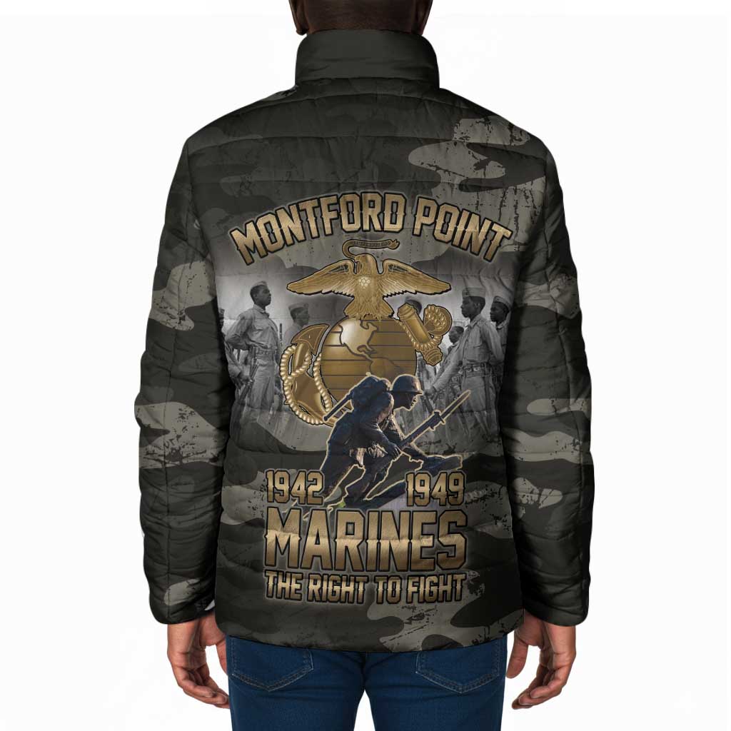 Montford Point Marines 1942-1949 Padded Jacket The Right to Fight Legacy Tribute