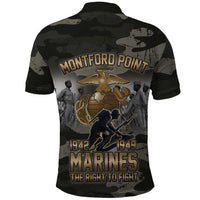 Montford Point Marines 1942-1949 Polo Shirt The Right to Fight Legacy Tribute