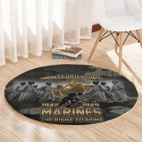 Montford Point Marines 1942-1949 Round Carpet The Right to Fight Legacy Tribute