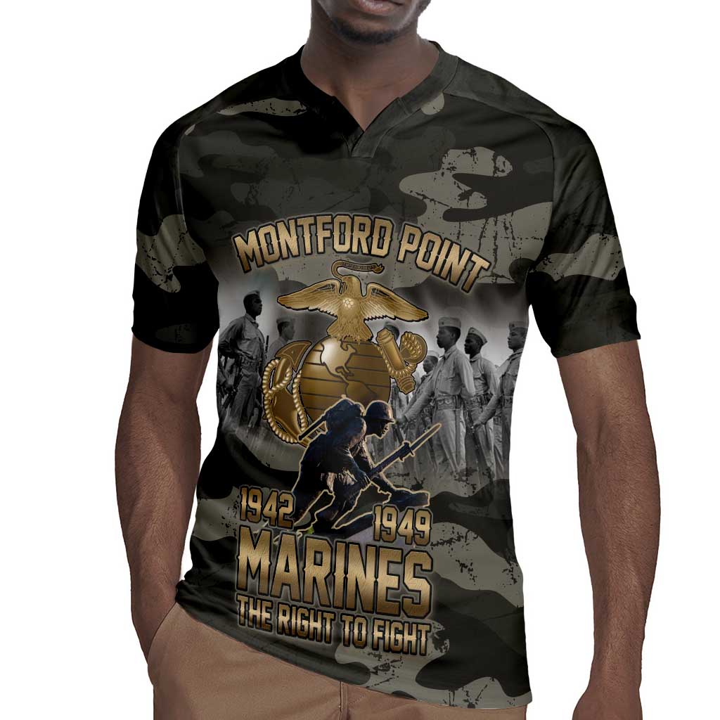 Montford Point Marines 1942-1949 Rugby Jersey The Right to Fight Legacy Tribute