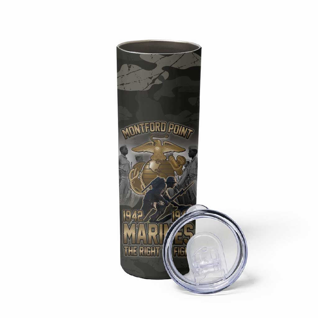 Montford Point Marines 1942-1949 Skinny Tumbler The Right to Fight Legacy Tribute