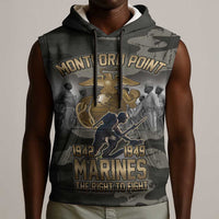 Montford Point Marines 1942-1949 Sleeveless Hoodie The Right to Fight Legacy Tribute