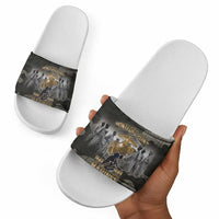 Montford Point Marines 1942-1949 Slide Sandals The Right to Fight Legacy Tribute