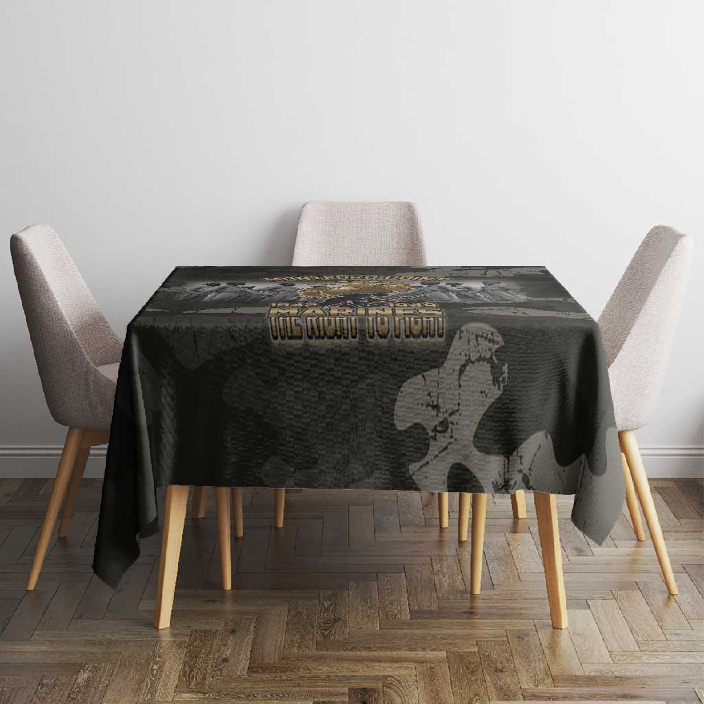 Montford Point Marines 1942-1949 Tablecloth The Right to Fight Legacy Tribute