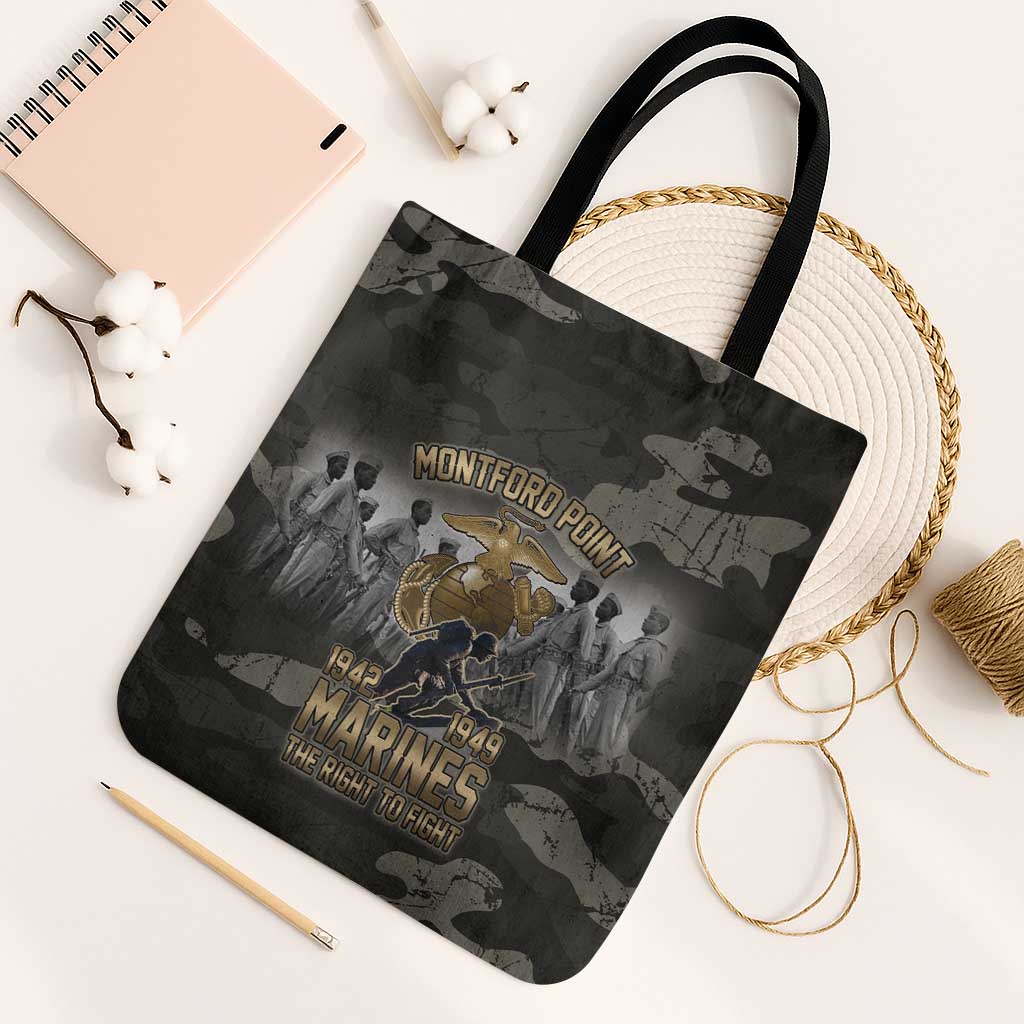 Montford Point Marines 1942-1949 Tote Bag The Right to Fight Legacy Tribute