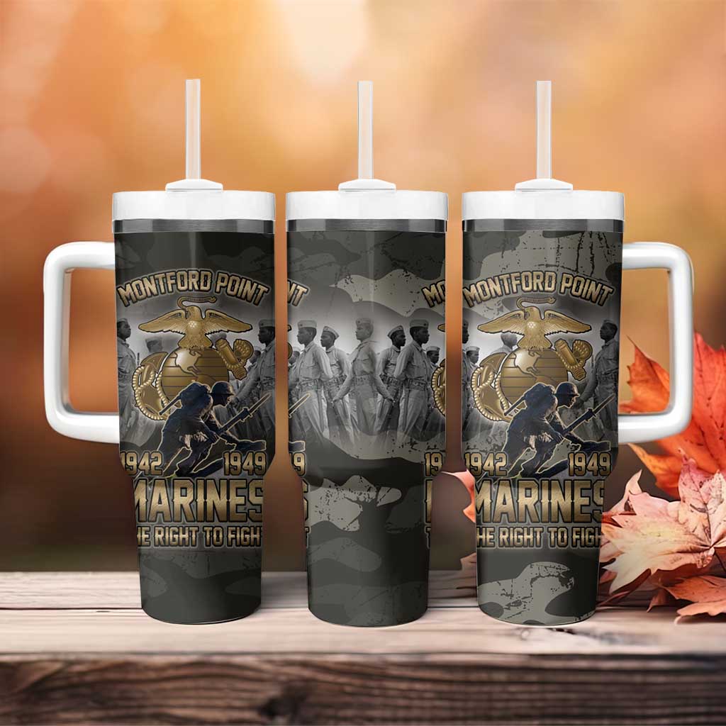 Montford Point Marines 1942-1949 Tumbler With Handle The Right to Fight Legacy Tribute