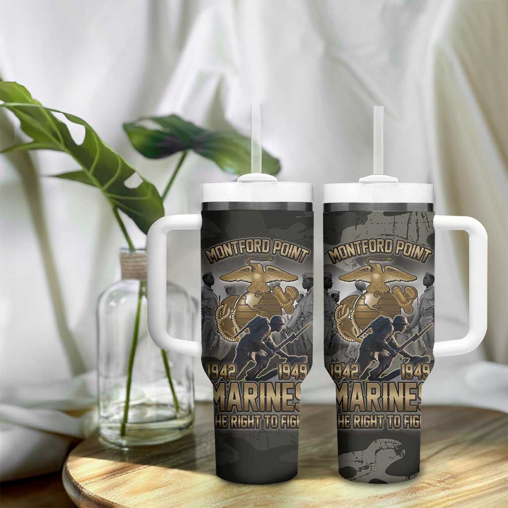 Montford Point Marines 1942-1949 Tumbler With Handle The Right to Fight Legacy Tribute