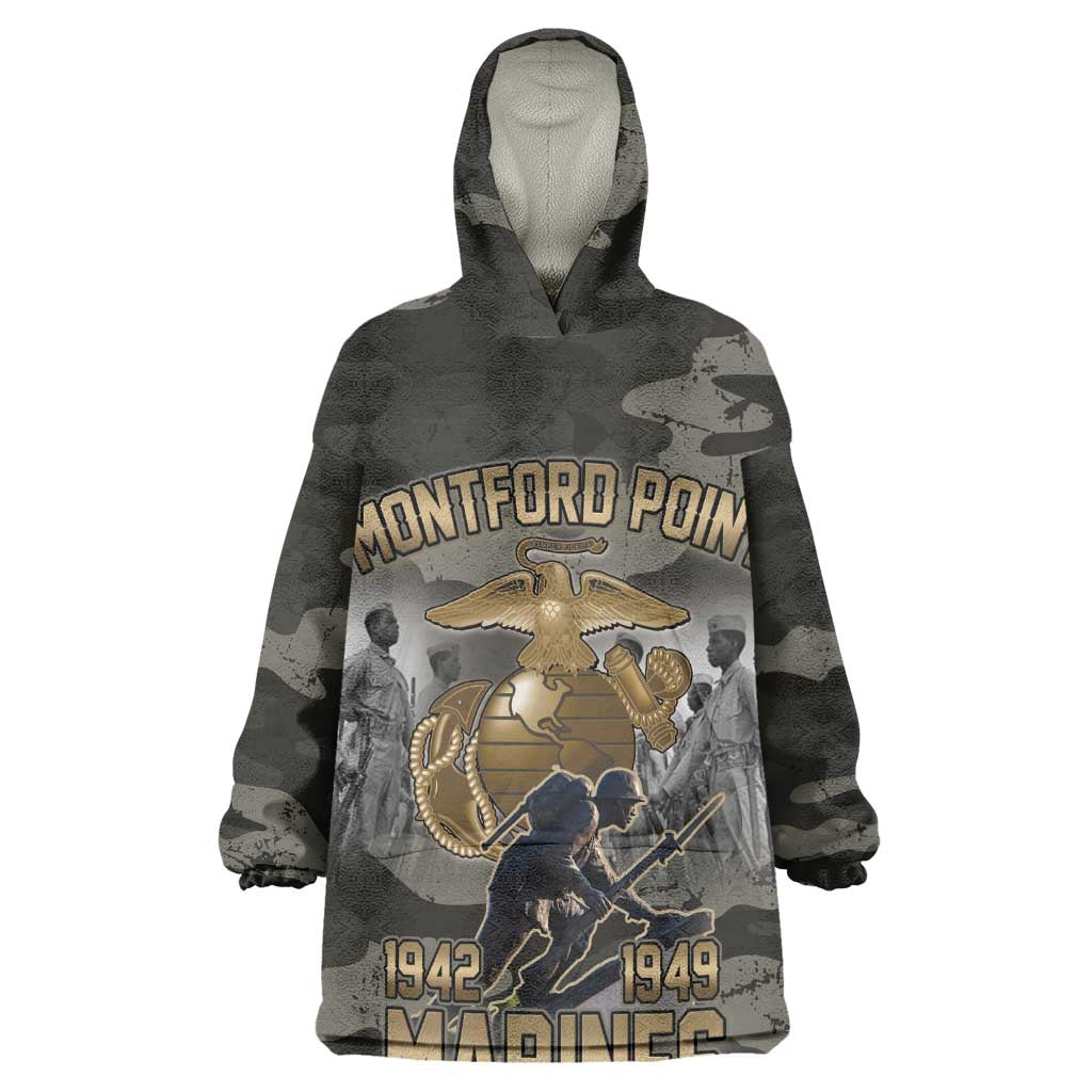 Montford Point Marines 1942-1949 Wearable Blanket Hoodie The Right to Fight Legacy Tribute