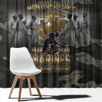 Montford Point Marines 1942-1949 Window Curtain The Right to Fight Legacy Tribute