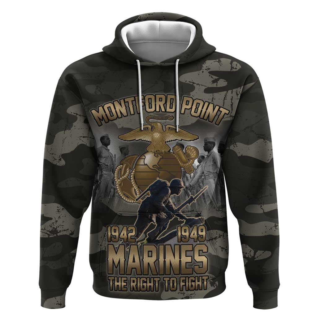 Montford Point Marines 1942-1949 Zip Hoodie The Right to Fight Legacy Tribute