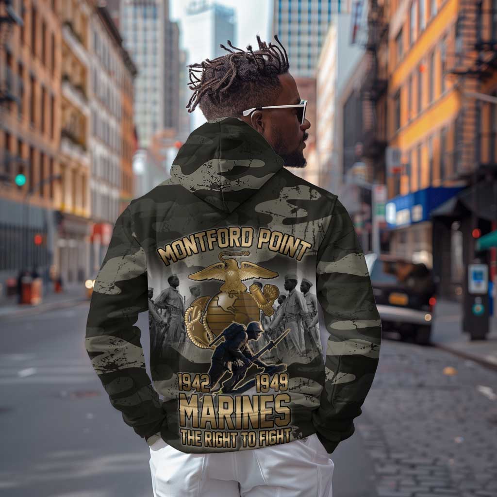 Montford Point Marines 1942-1949 Zip Hoodie The Right to Fight Legacy Tribute