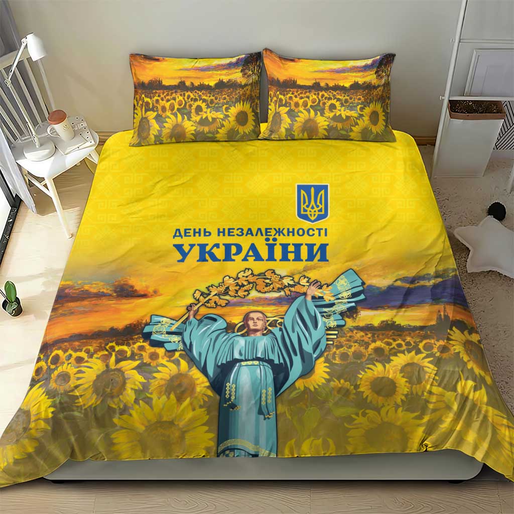 Ukraine Monument Independence Day Bedding Set Glory to Ukraine!