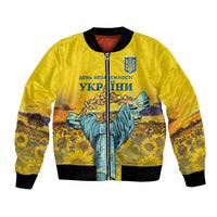 Ukraine Monument Independence Day Bomber Jacket Glory to Ukraine!