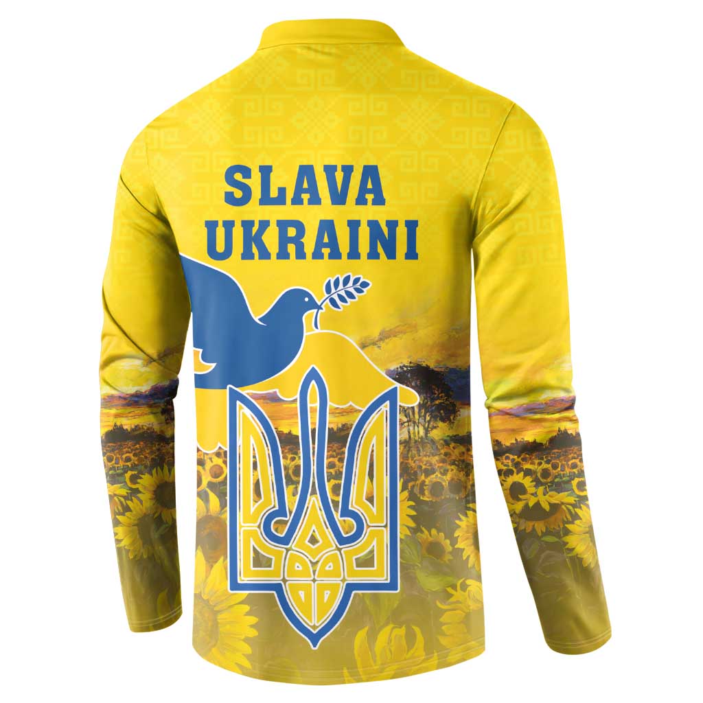 Ukraine Monument Independence Day Button Sweatshirt Glory to Ukraine!
