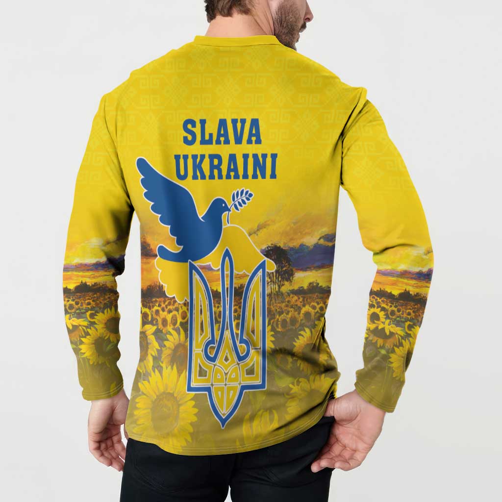 Ukraine Monument Independence Day Button Sweatshirt Glory to Ukraine!