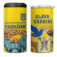 Ukraine Monument Independence Day 4 in 1 Can Cooler Tumbler Glory to Ukraine!