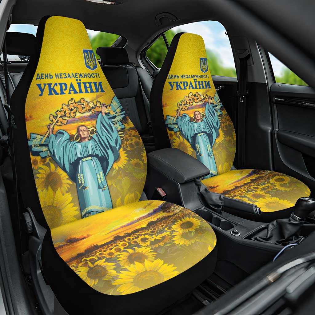 Ukraine Monument Independence Day Car Seat Cover Glory to Ukraine!