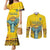 Ukraine Monument Independence Day Couples Matching Mermaid Dress and Long Sleeve Button Shirt Glory to Ukraine!