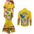 Ukraine Monument Independence Day Couples Matching Mermaid Dress and Long Sleeve Button Shirt Glory to Ukraine!