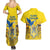 Ukraine Monument Independence Day Couples Matching Summer Maxi Dress and Hawaiian Shirt Glory to Ukraine!