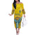 Ukraine Monument Independence Day Family Matching Off The Shoulder Long Sleeve Dress and Hawaiian Shirt Glory to Ukraine!