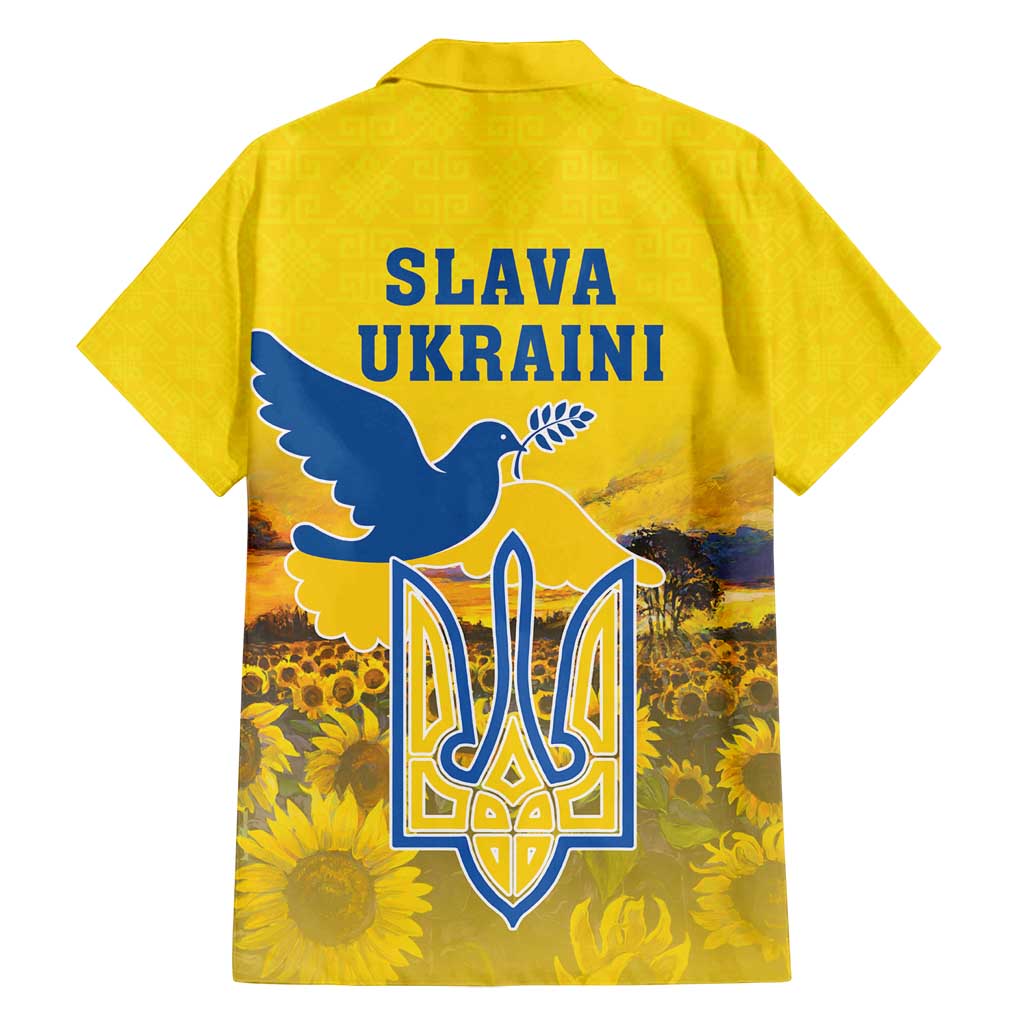 Ukraine Monument Independence Day Family Matching Summer Maxi Dress and Hawaiian Shirt Glory to Ukraine!