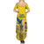 Ukraine Monument Independence Day Family Matching Summer Maxi Dress and Hawaiian Shirt Glory to Ukraine!