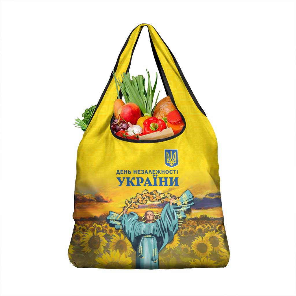 Ukraine Monument Independence Day Grocery Bag Glory to Ukraine!