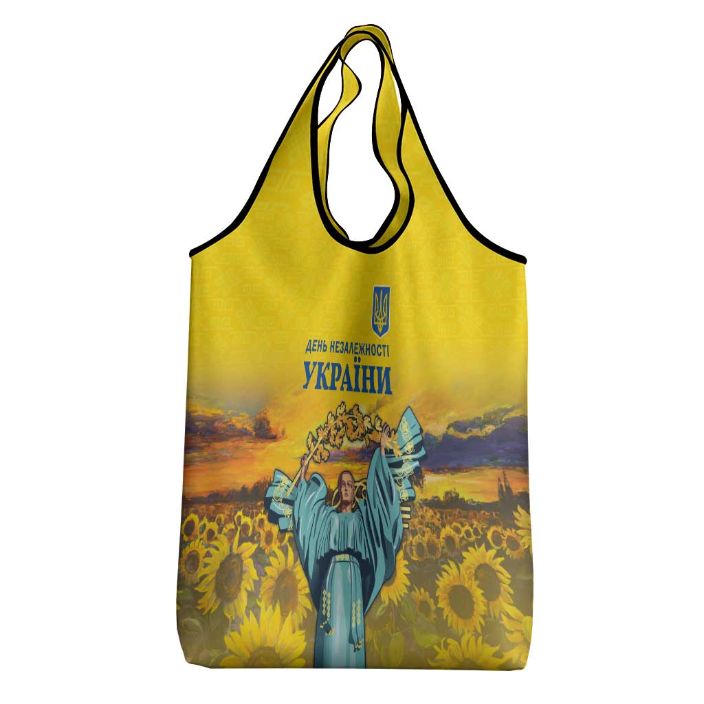 Ukraine Monument Independence Day Grocery Bag Glory to Ukraine!