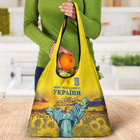Ukraine Monument Independence Day Grocery Bag Glory to Ukraine!