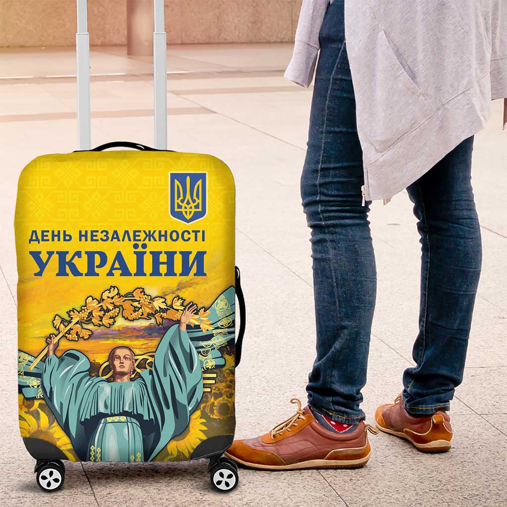 Ukraine Monument Independence Day Luggage Cover Glory to Ukraine!