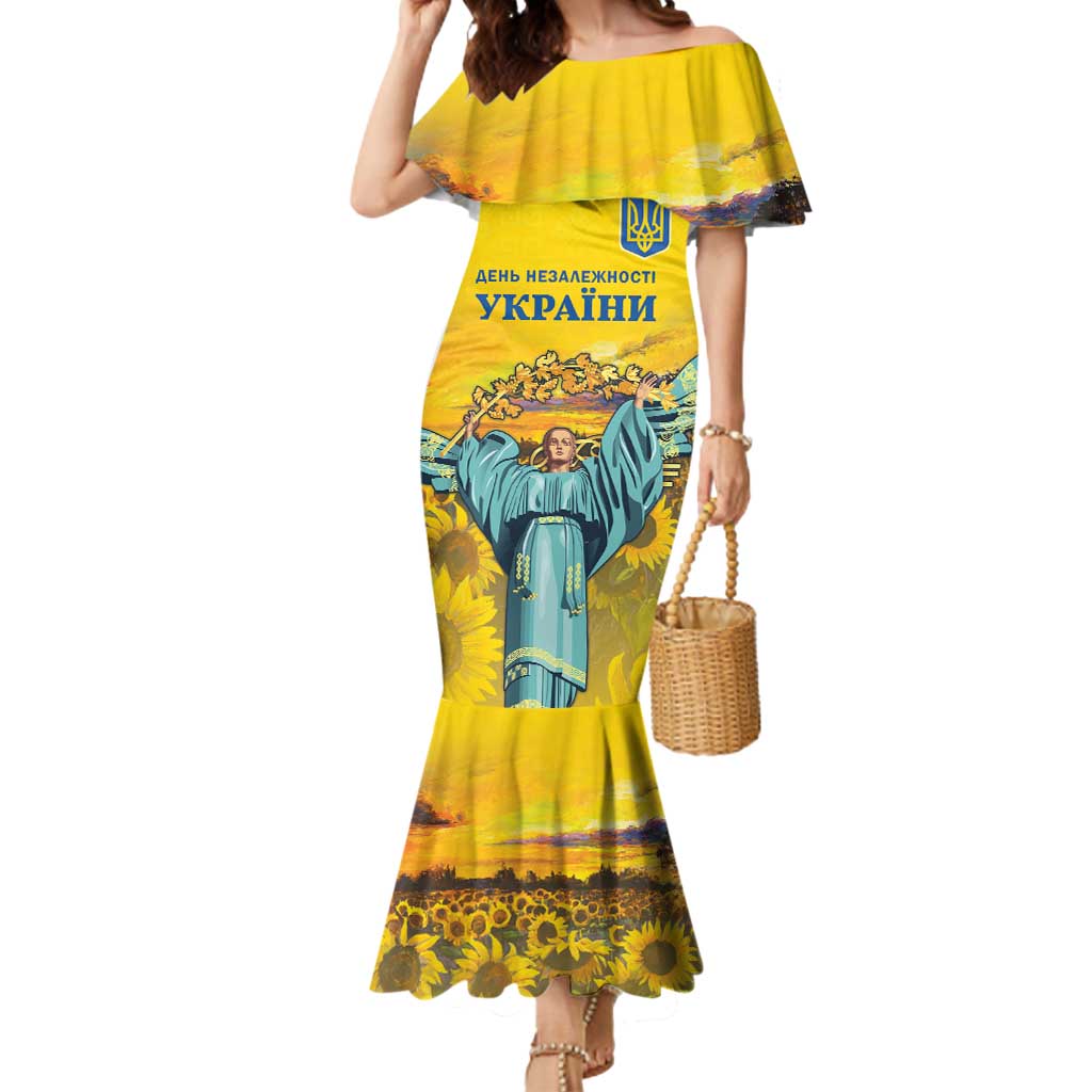 Ukraine Monument Independence Day Mermaid Dress Glory to Ukraine!