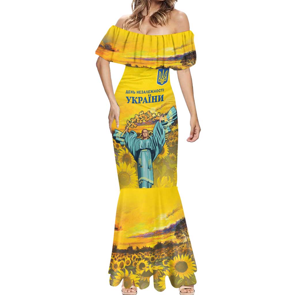 Ukraine Monument Independence Day Mermaid Dress Glory to Ukraine!