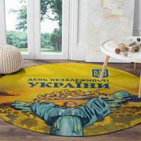 Ukraine Monument Independence Day Round Carpet Glory to Ukraine!