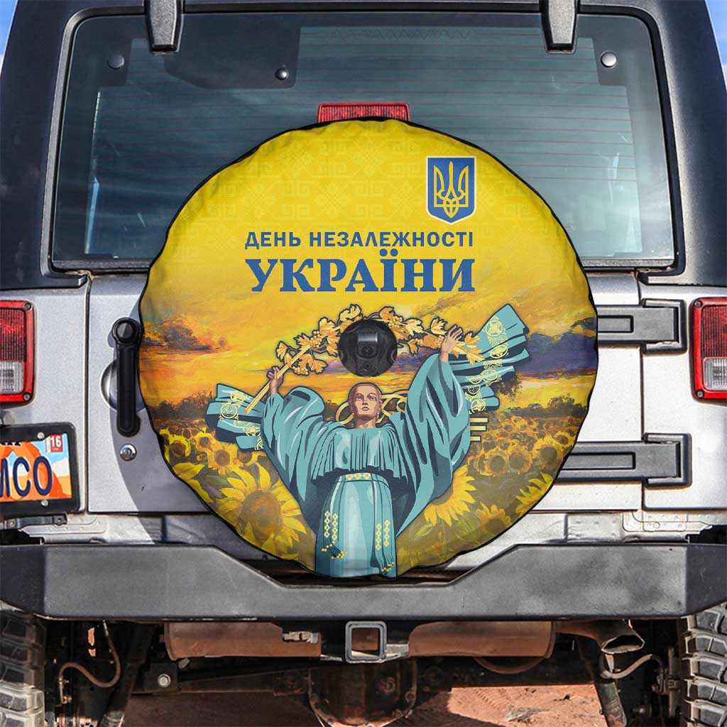 Ukraine Monument Independence Day Spare Tire Cover Glory to Ukraine!
