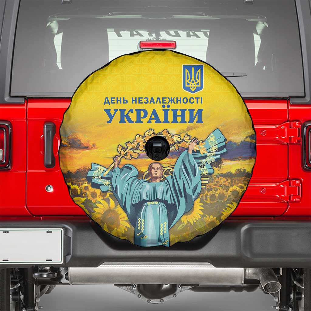 Ukraine Monument Independence Day Spare Tire Cover Glory to Ukraine!