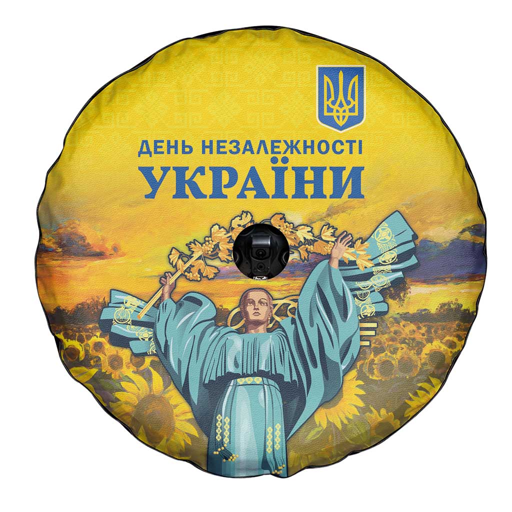 Ukraine Monument Independence Day Spare Tire Cover Glory to Ukraine!