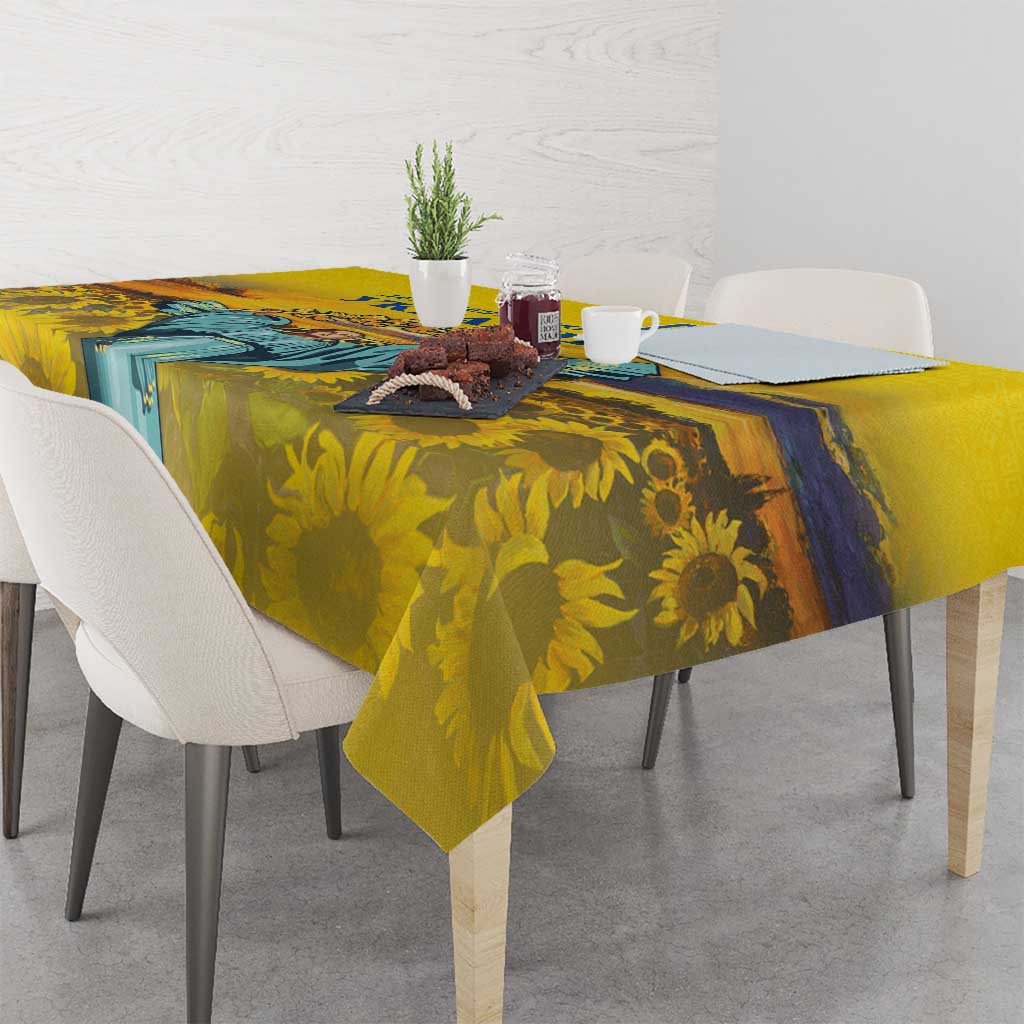 Ukraine Monument Independence Day Tablecloth Glory to Ukraine!